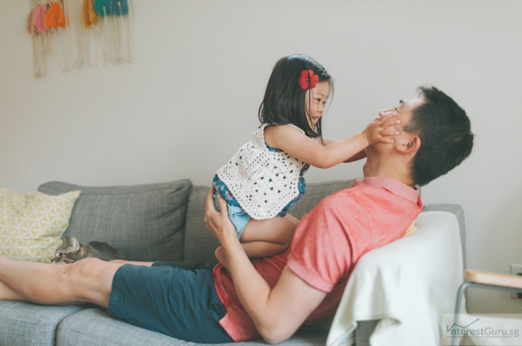 Single Parent playing with child