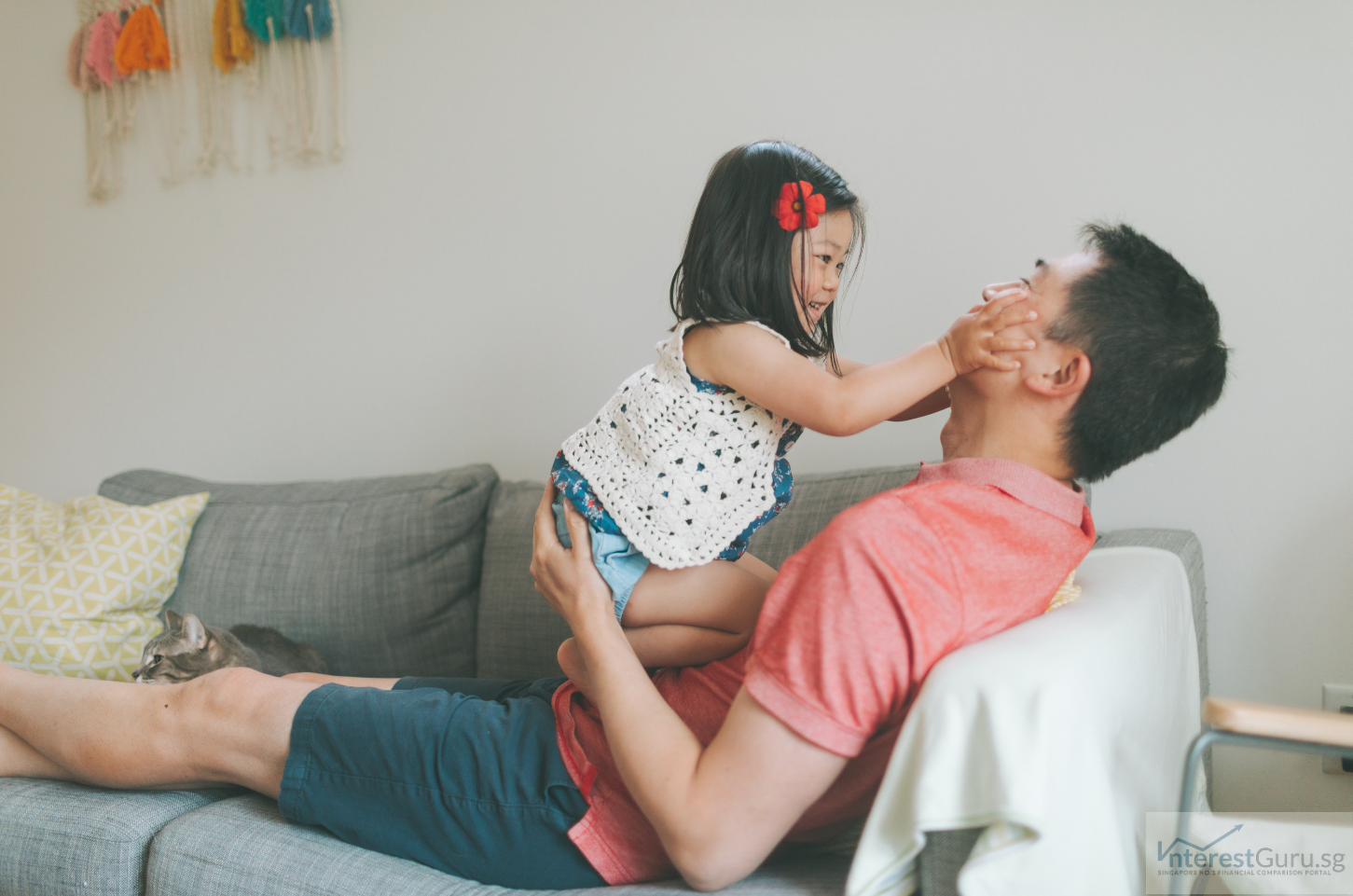 Single Parent playing with child