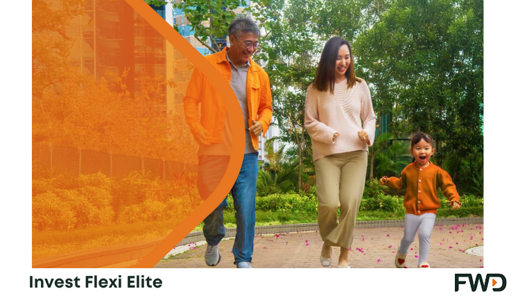 FWD Invest First Horizon picture of a family happily strolling in a park