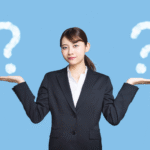 A asian girl holding up two hands to compare the difference in front of a blue background - NTUC Income Gro Cash Plus vs Althernatives